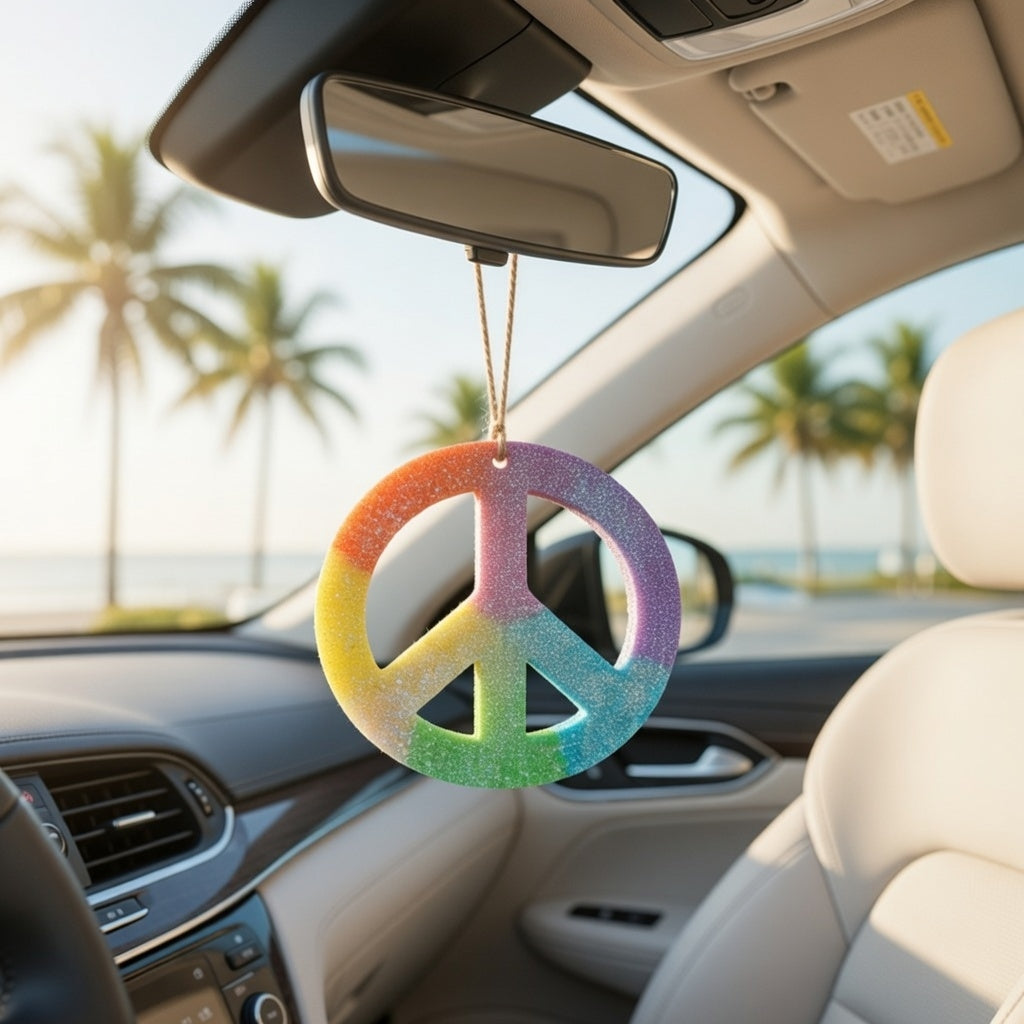 Peace Sign Car Air Freshener
