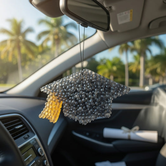 Graduation Cap Car Air Freshener
