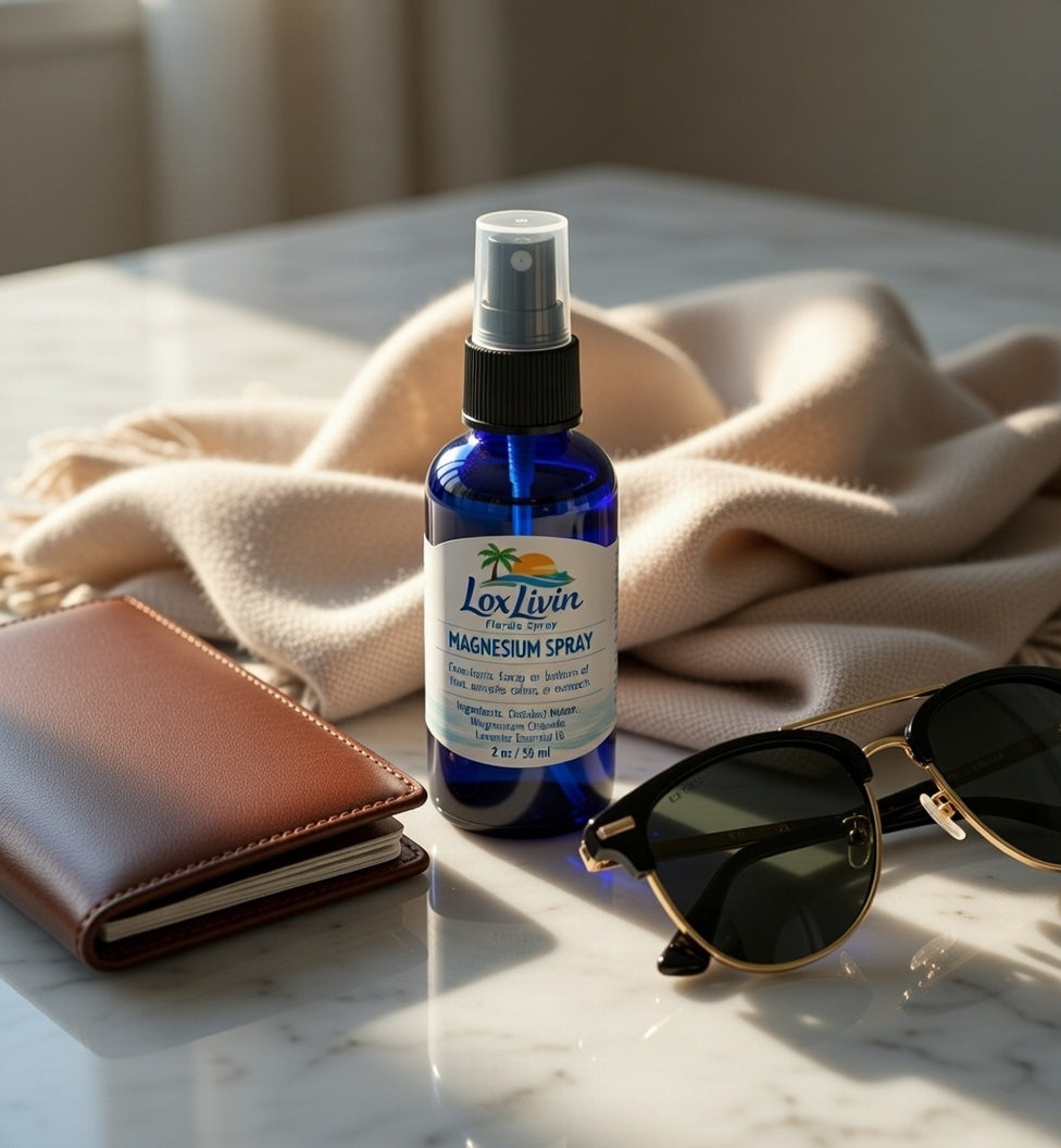 Travel magnesium spray 2 oz bottle by LoxLivin
