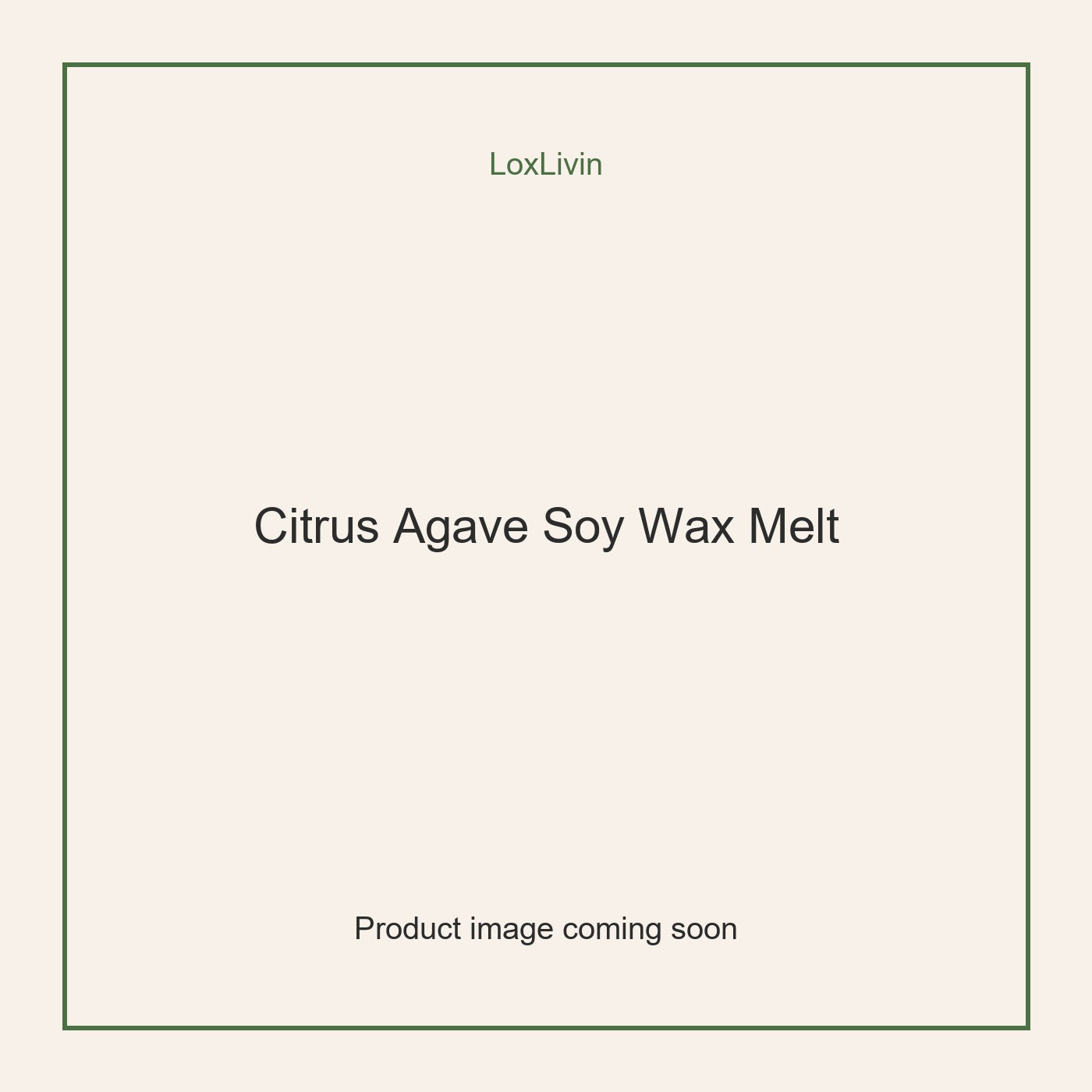 LoxLivin Citrus Agave Soy Wax Melt product image
