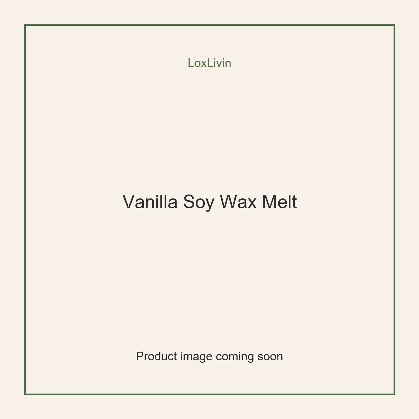 LoxLivin Vanilla Soy Wax Melt product image
