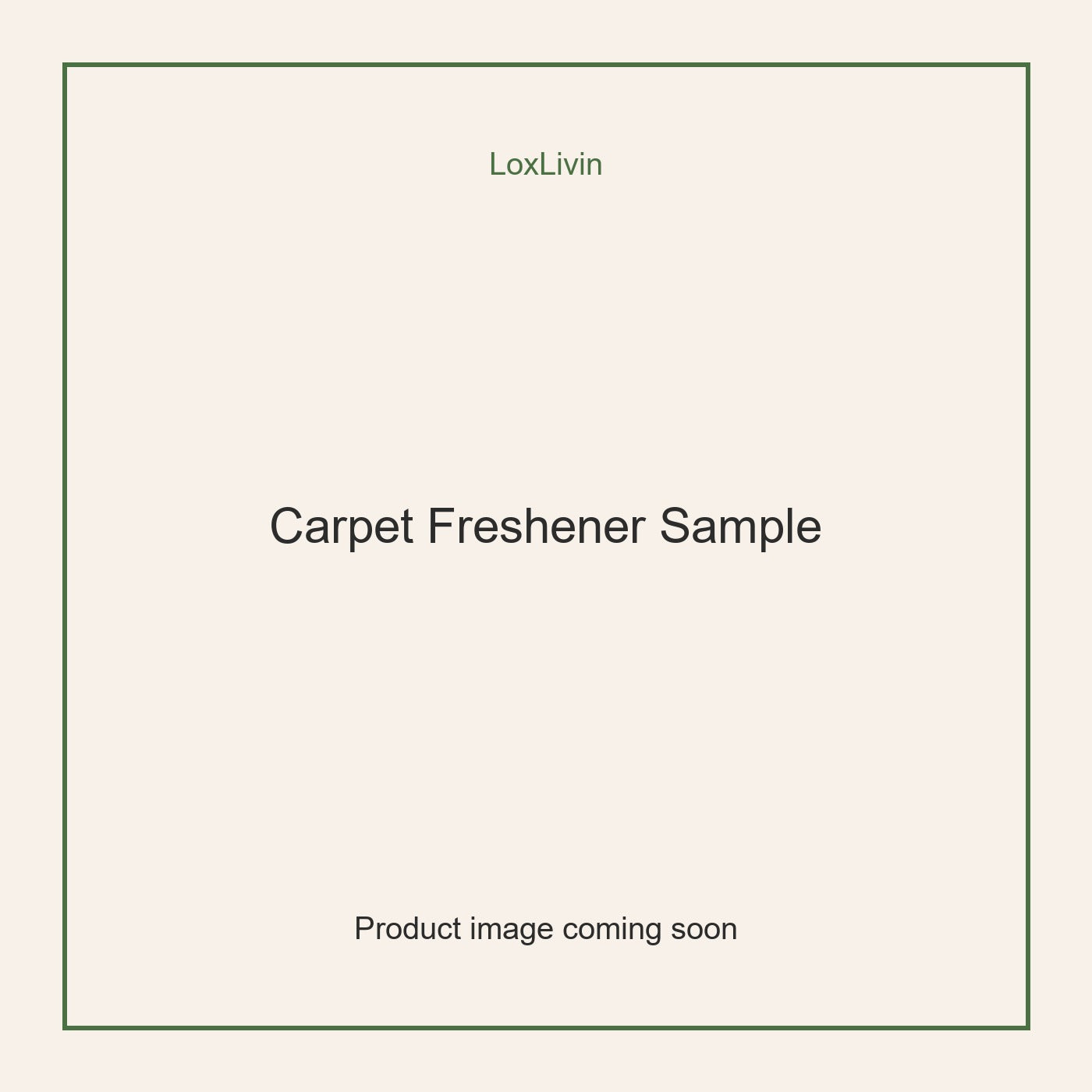 LoxLivin Carpet Freshener Sample product image
